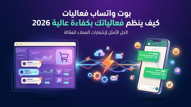 بوت واتساب فعاليات كيف ينظم فعالياتك بكفاءة عالية 2026