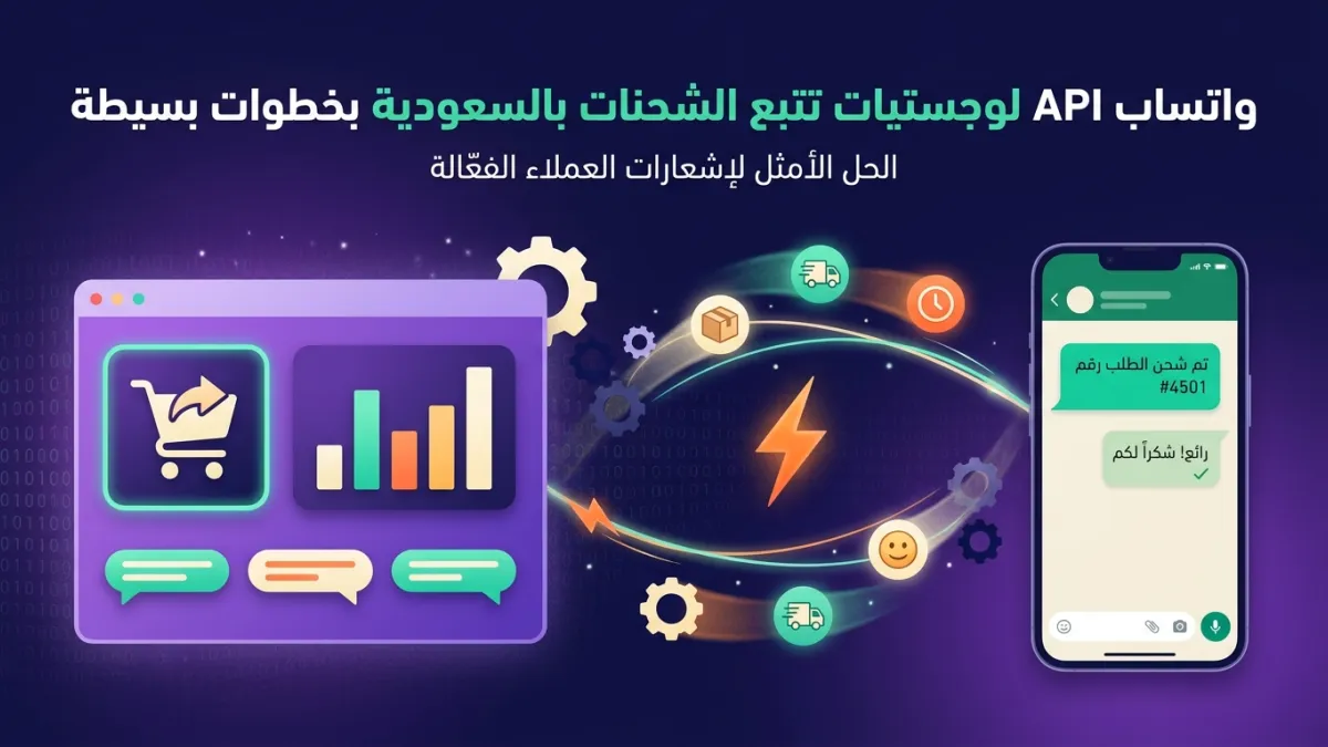 واتساب API لوجستيات تتبع الشحنات بالسعودية بخطوات بسيطة