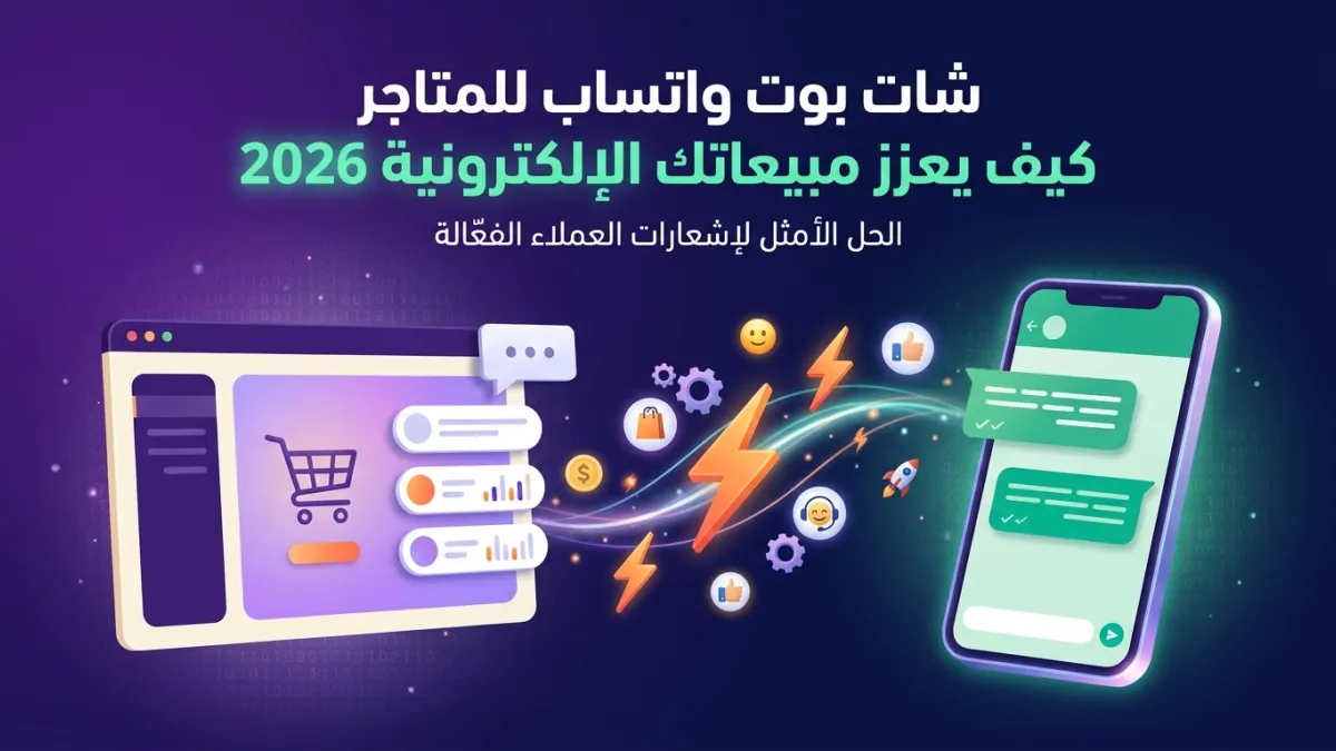 شات بوت واتساب للمتاجر كيف يعزز مبيعاتك الإلكترونية 2026