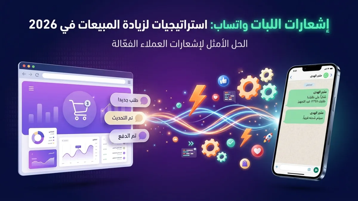 إشعارات الطلبات واتساب: استراتيجيات لزيادة المبيعات في 2026