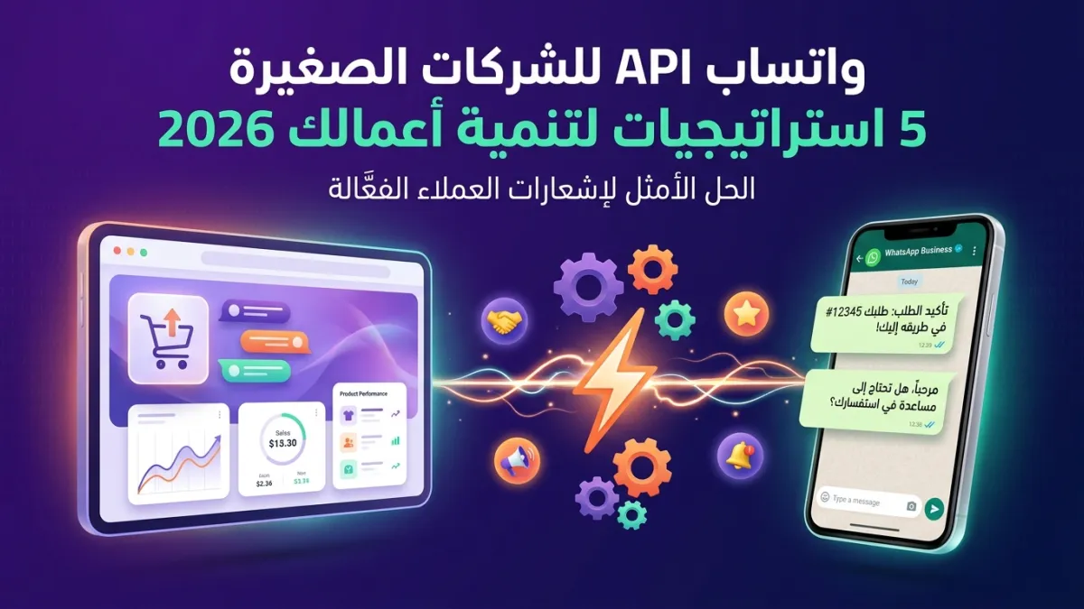 واتساب API للشركات الصغيرة 5 استراتيجيات لتنمية أعمالك 2026