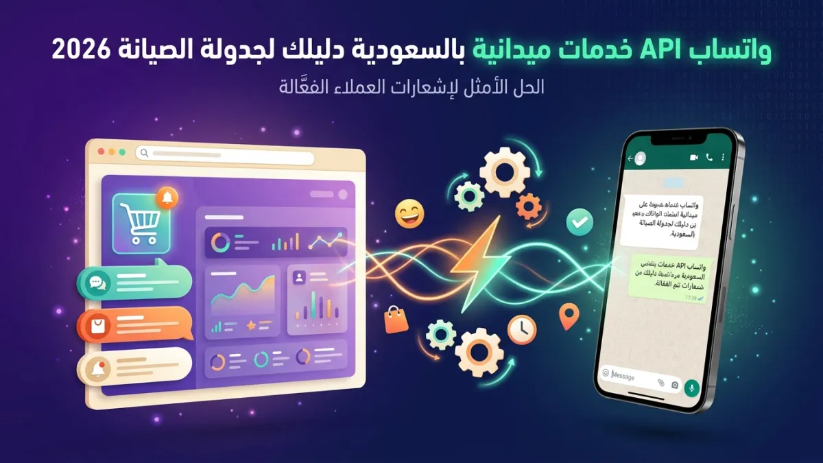 واتساب API خدمات ميدانية بالسعودية دليلك لجدولة الصيانة 2026