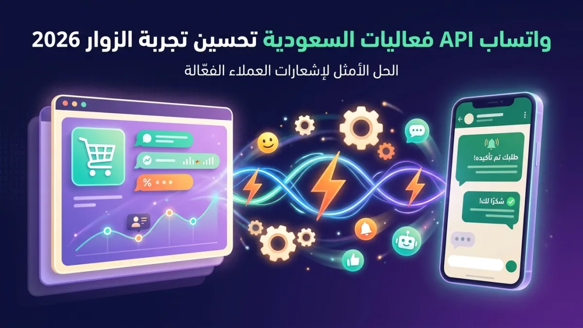 واتساب API فعاليات السعودية تحسين تجربة الزوار 2026