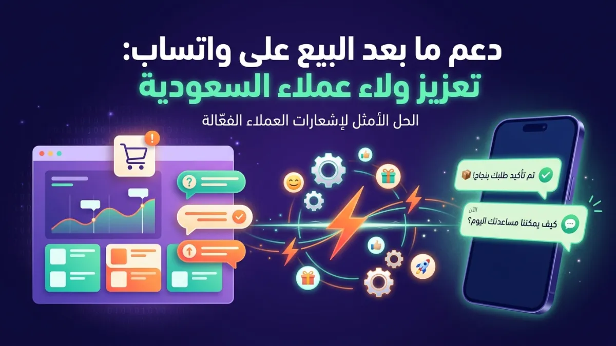 دعم ما بعد البيع على واتساب: تعزيز ولاء عملاء السعودية