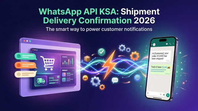 WhatsApp API KSA: Shipment Delivery Confirmation 2026