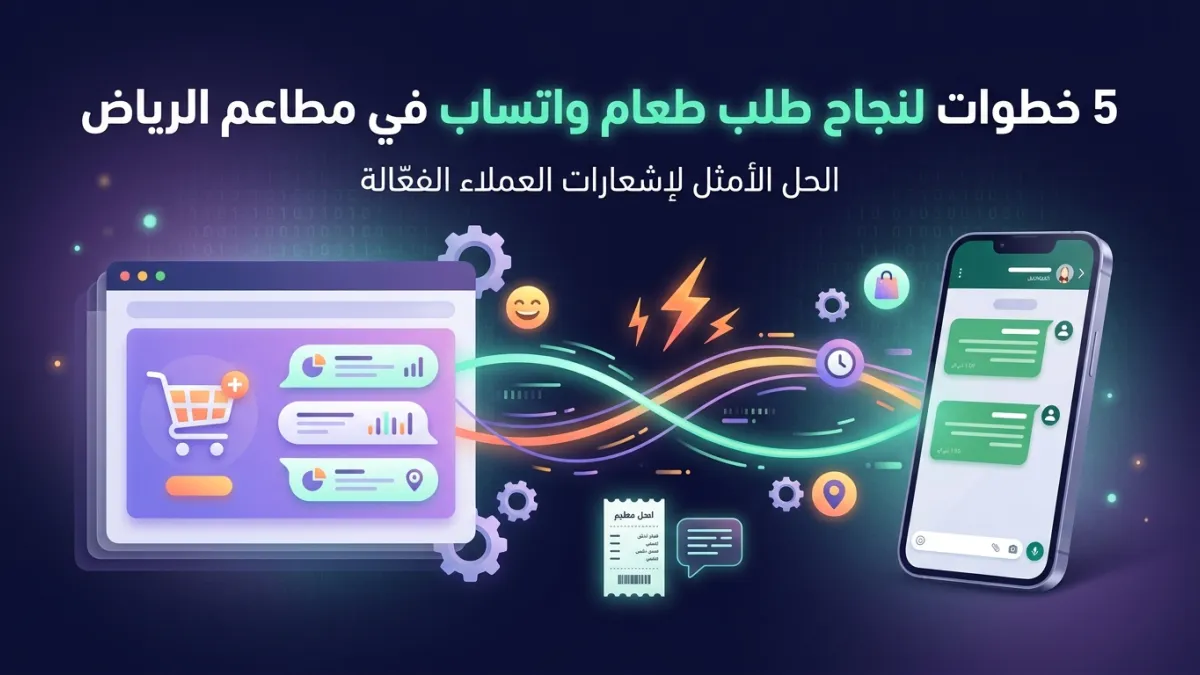 5 خطوات لنجاح طلب طعام واتساب في مطاعم الرياض