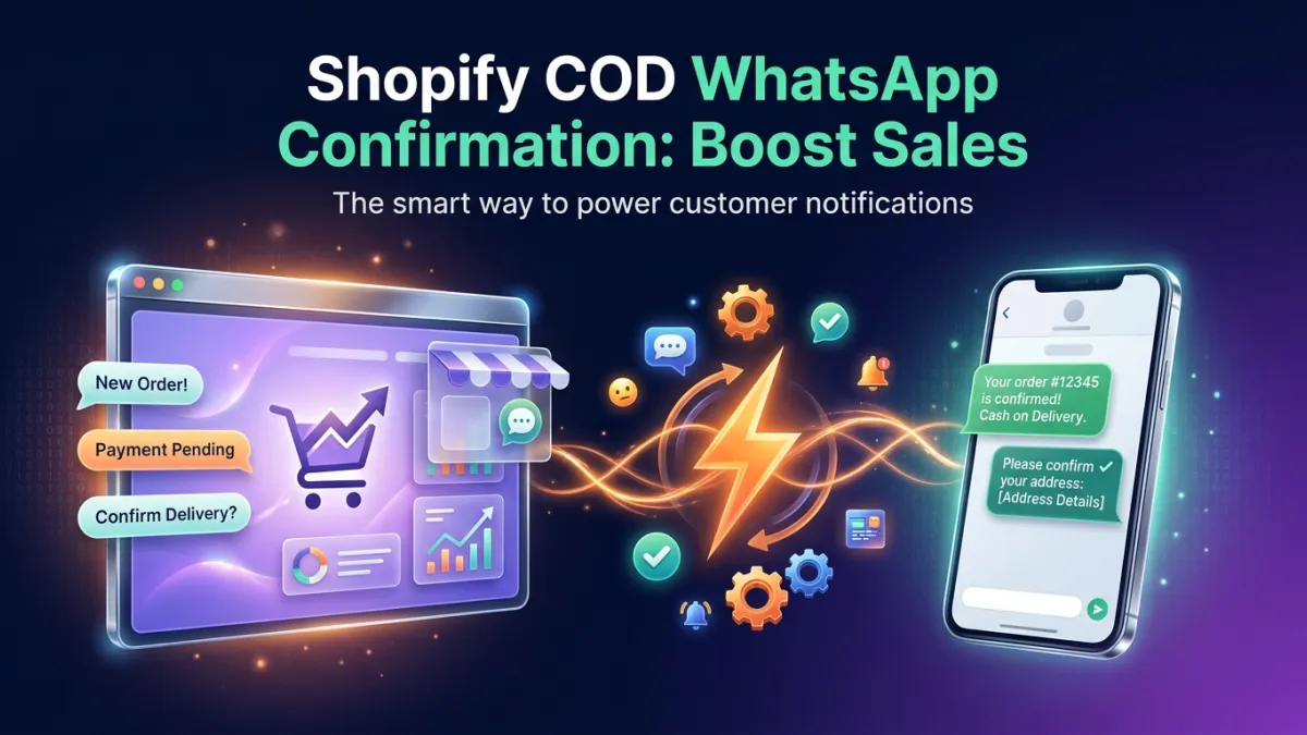 Shopify COD WhatsApp Confirmation: Boost Sales