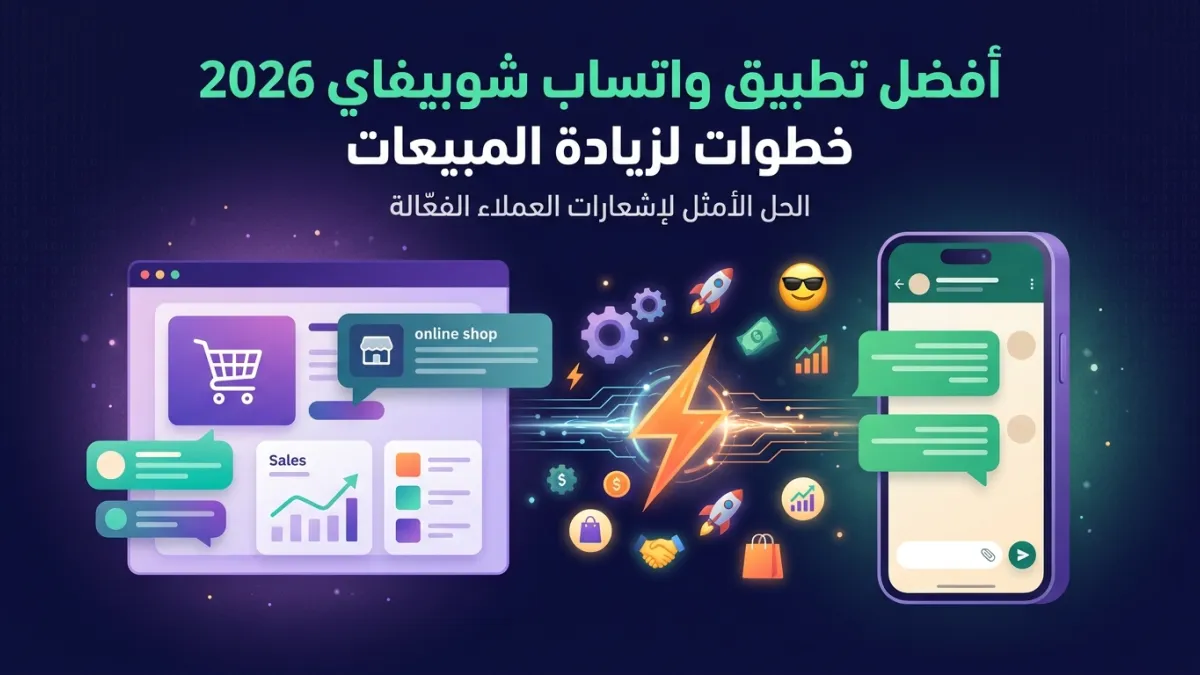 أفضل تطبيق واتساب شوبيفاي 2026 خطوات لزيادة المبيعات