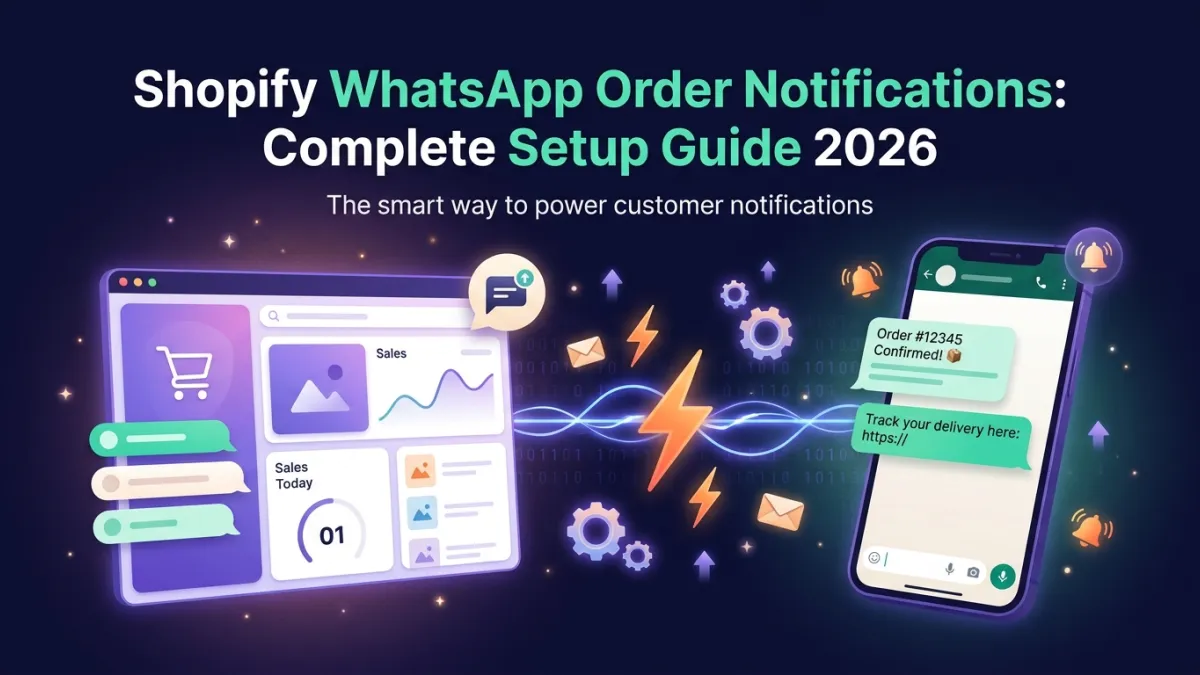 Shopify WhatsApp Order Notifications: Complete Setup Guide 2026