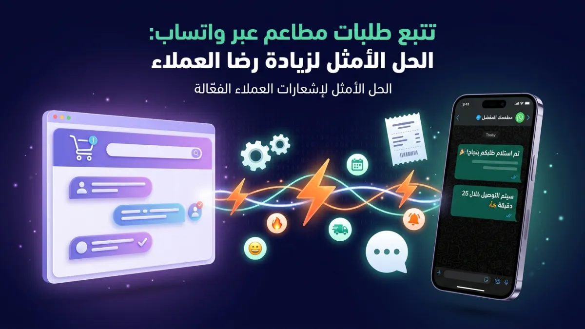 تتبع طلبات مطاعم عبر واتساب: الحل الأمثل لزيادة رضا العملاء