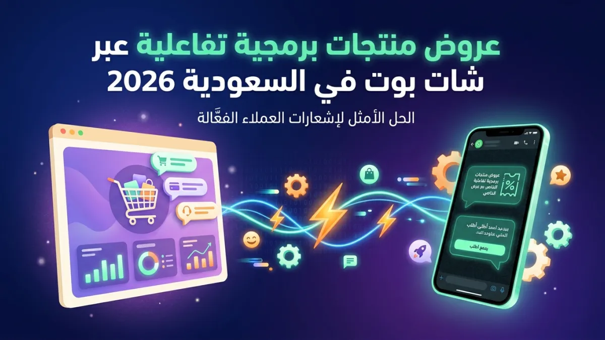 عروض منتجات برمجية تفاعلية عبر شات بوت في السعودية 2026