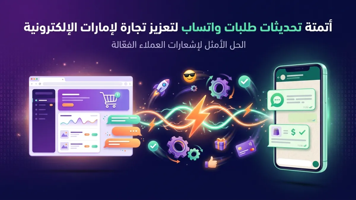 أتمتة تحديثات طلبات واتساب لتعزيز تجارة الإمارات الإلكترونية