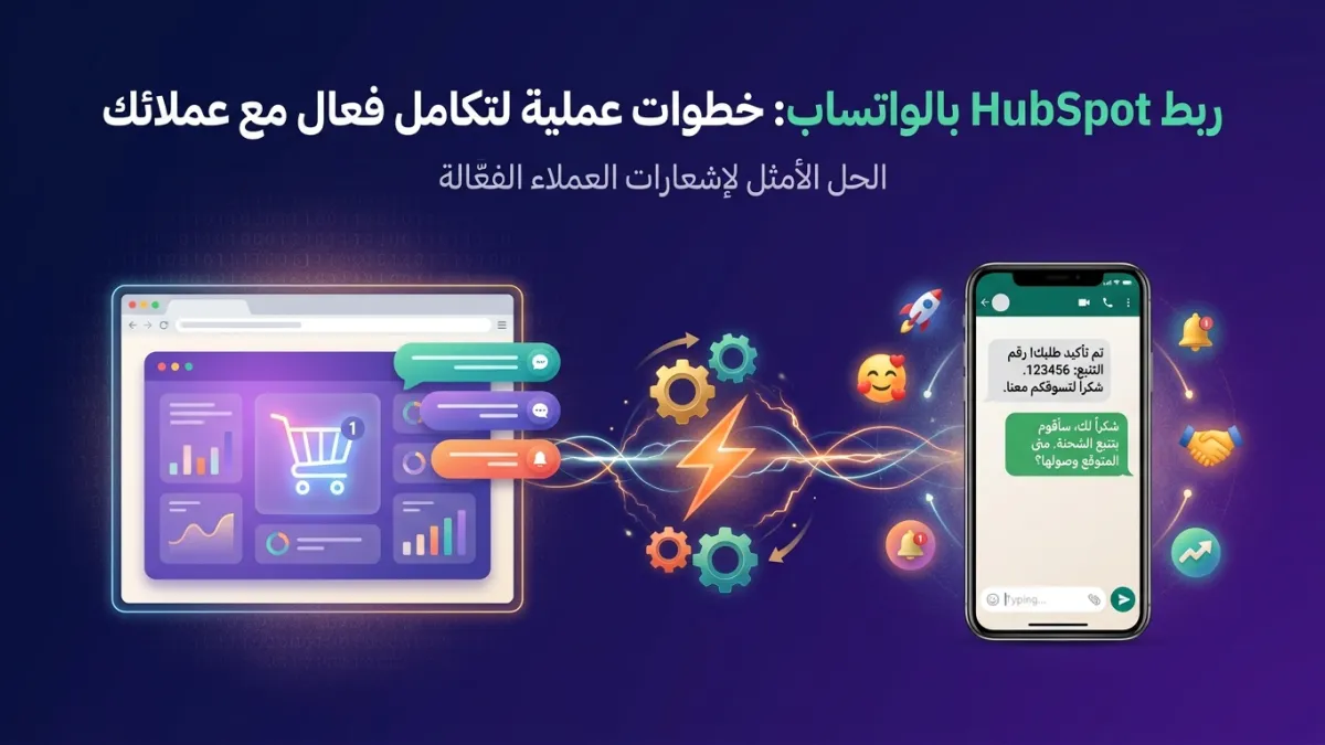 ربط HubSpot بالواتساب: خطوات عملية لتكامل فعال مع عملائك