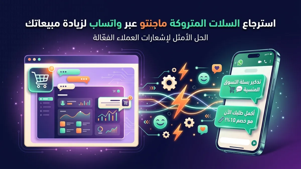 استرجاع السلات المتروكة ماجنتو عبر واتساب لزيادة مبيعاتك