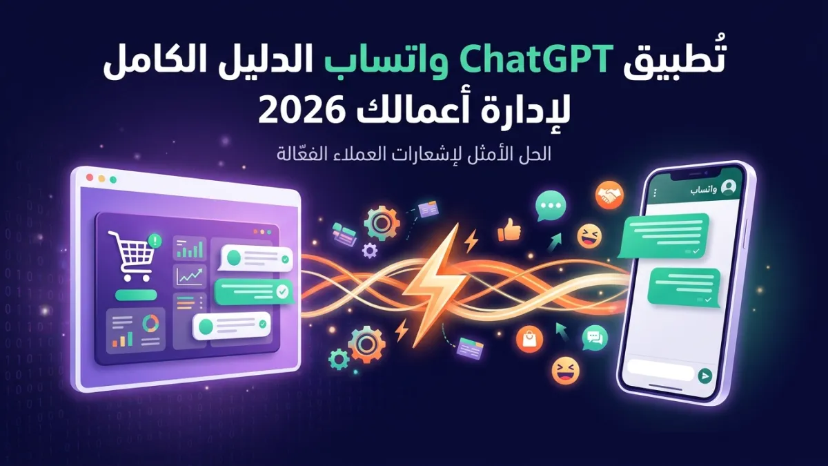 تطبيق ChatGPT واتساب الدليل الكامل لإدارة أعمالك 2026