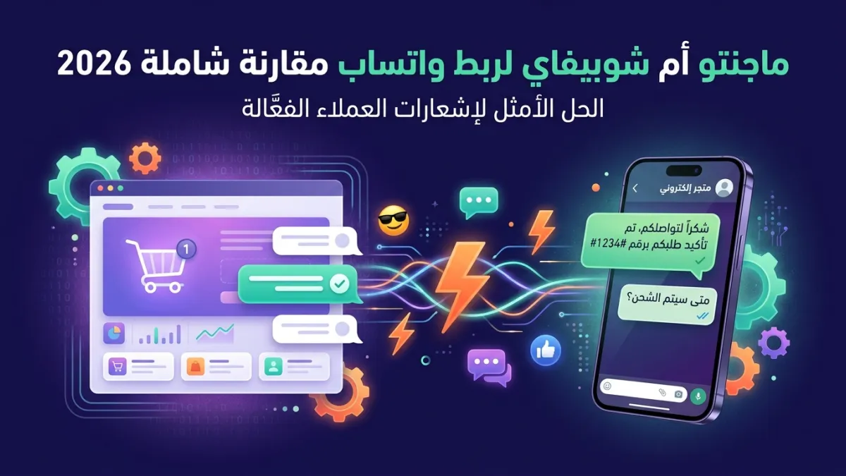 ماجنتو أم شوبيفاي لربط واتساب مقارنة شاملة 2026