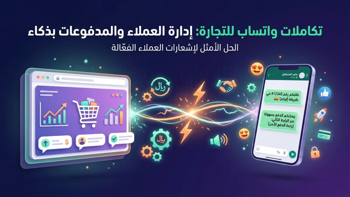 تكاملات واتساب للتجارة: إدارة العملاء والمدفوعات بذكاء