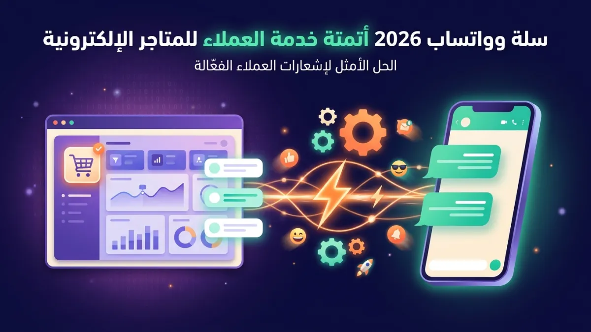 سلة وواتساب 2026 أتمتة خدمة العملاء للمتاجر الإلكترونية