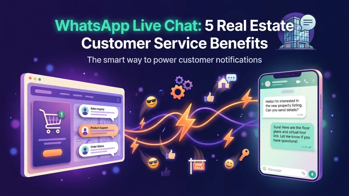 WhatsApp Live Chat: 5 Real Estate Customer Service Benefits