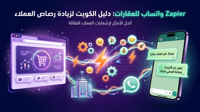 Zapier واتساب للعقارات: دليل الكويت لزيادة رصاص العملاء