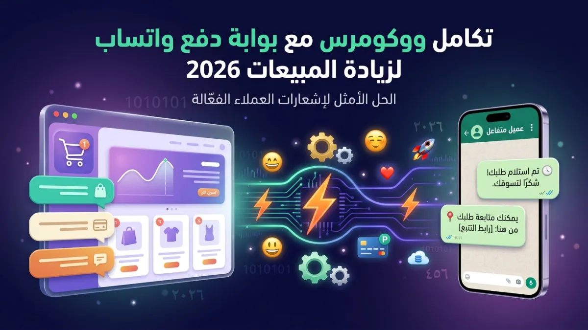 تكامل ووكومرس مع بوابة دفع واتساب لزيادة المبيعات 2026