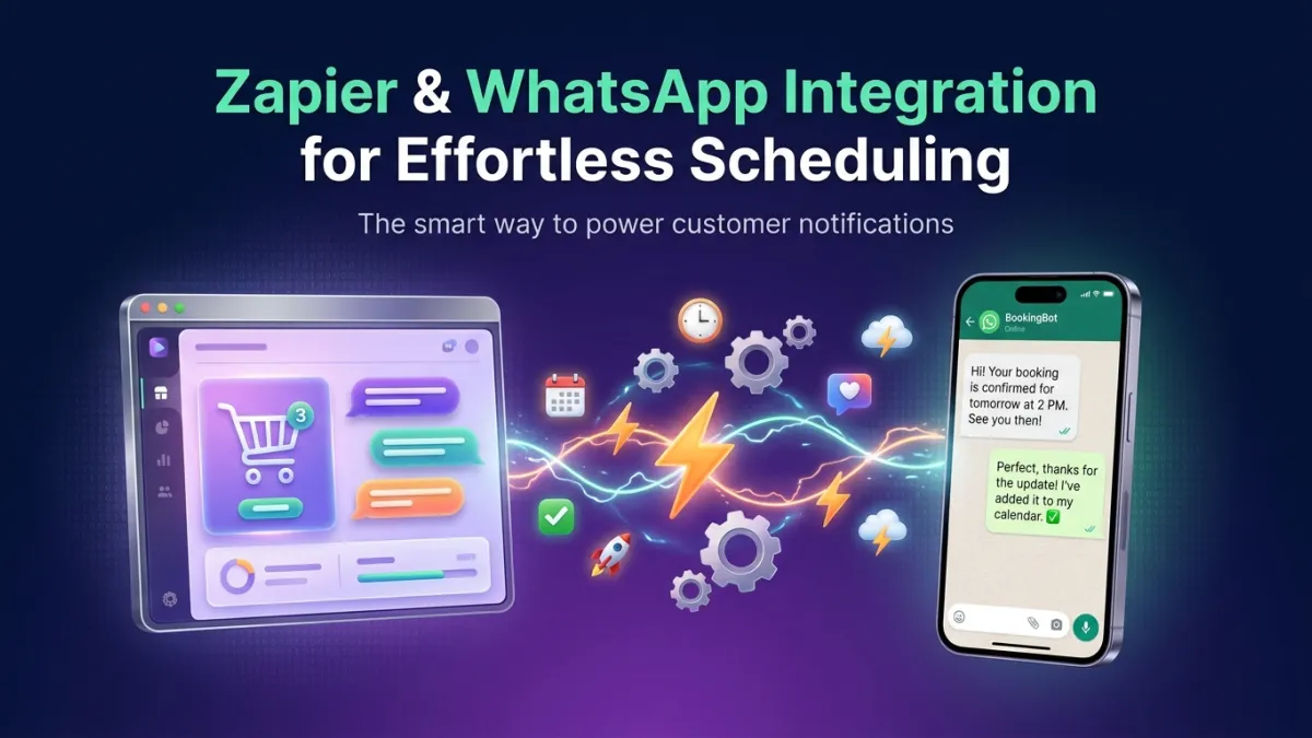 Zapier & WhatsApp Integration for Effortless Scheduling