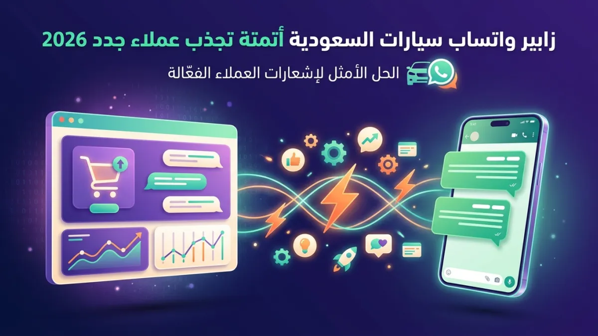 زابير واتساب سيارات السعودية أتمتة تجذب عملاء جدد 2026