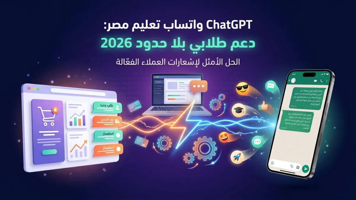 ChatGPT واتساب تعليم مصر: دعم طلابي بلا حدود 2026