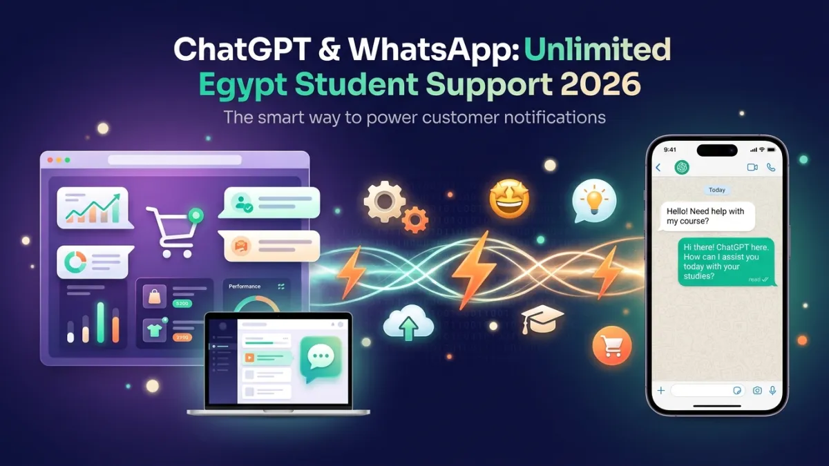 ChatGPT & WhatsApp: Unlimited Egypt Student Support 2026