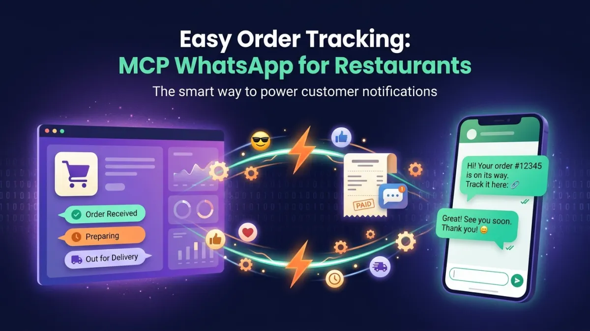 Easy Order Tracking: MCP WhatsApp for Restaurants