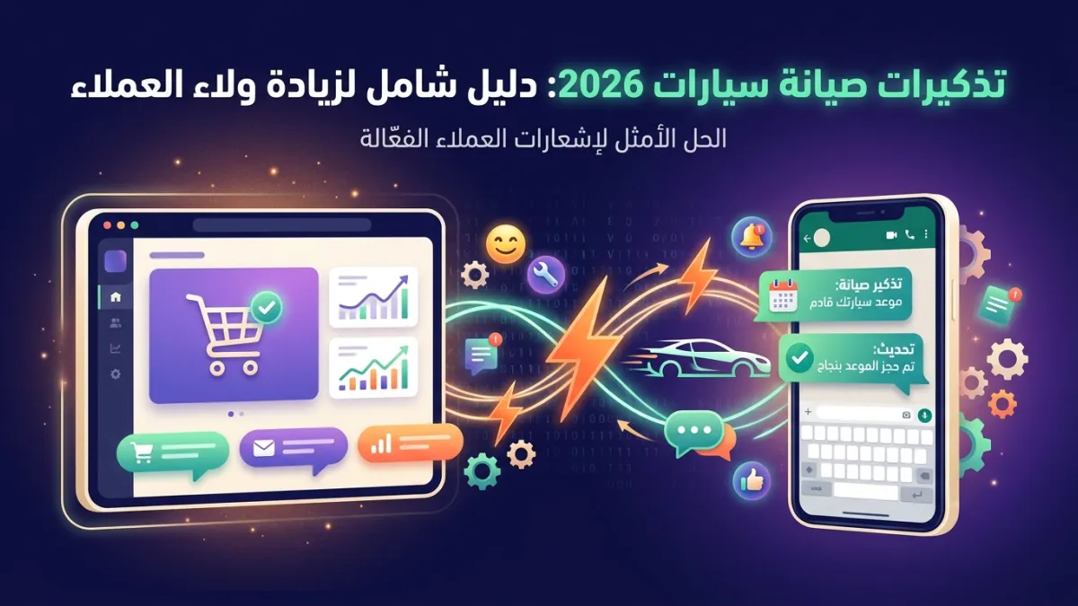 تذكيرات صيانة سيارات 2026: دليل شامل لزيادة ولاء العملاء
