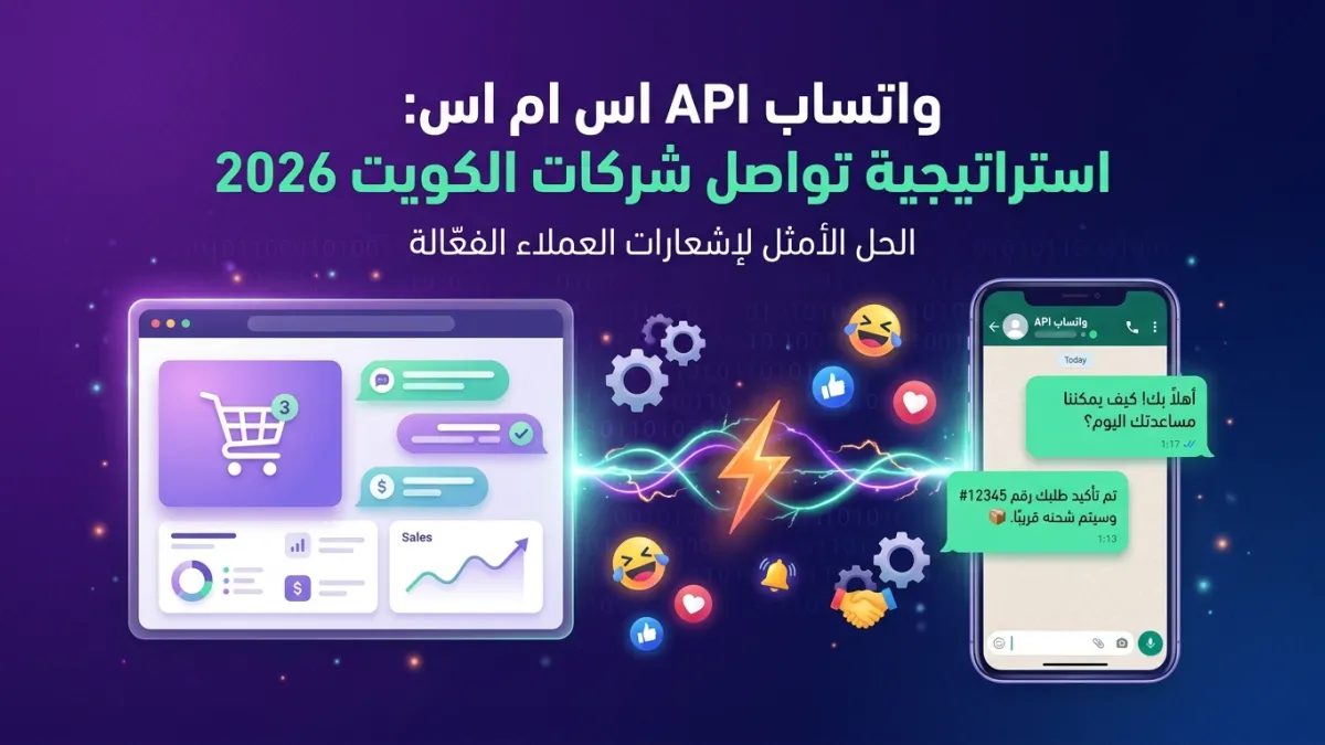واتساب API اس ام اس: استراتيجية تواصل شركات الكويت 2026
