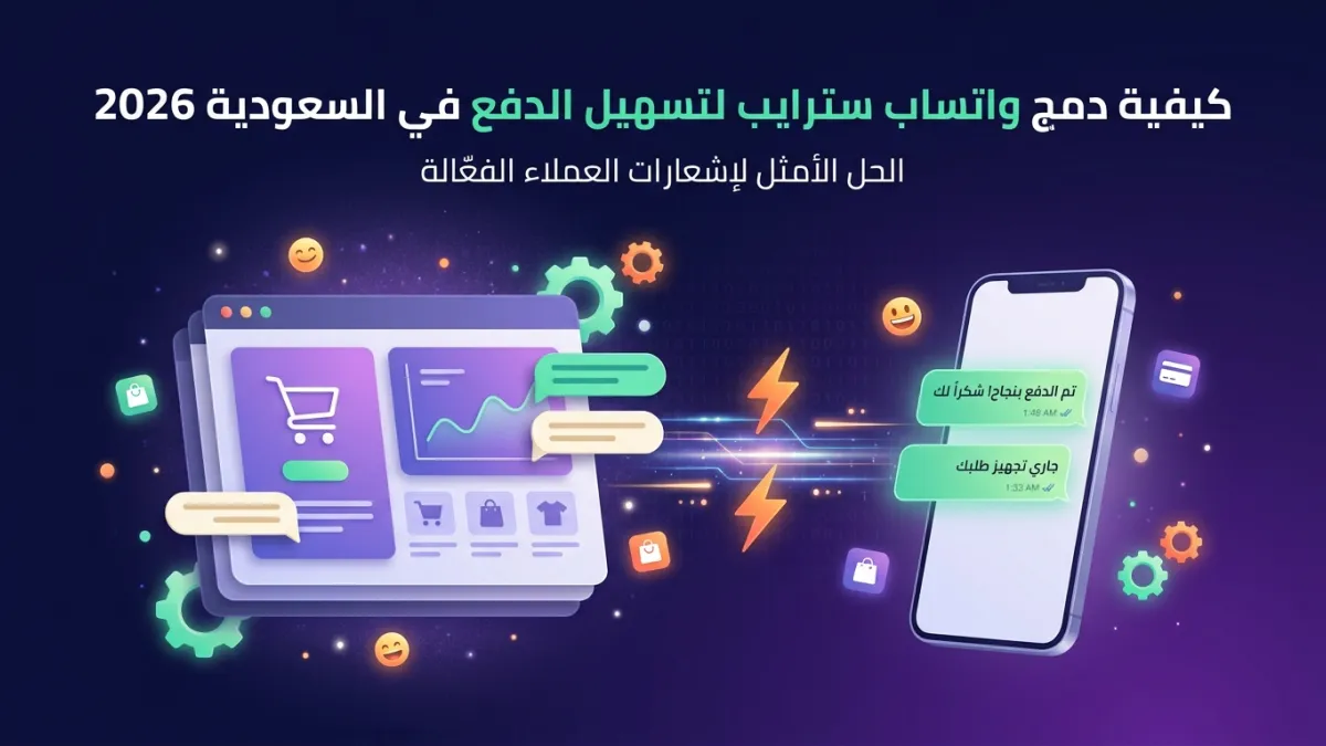 كيفية دمج واتساب سترايب لتسهيل الدفع في السعودية 2026