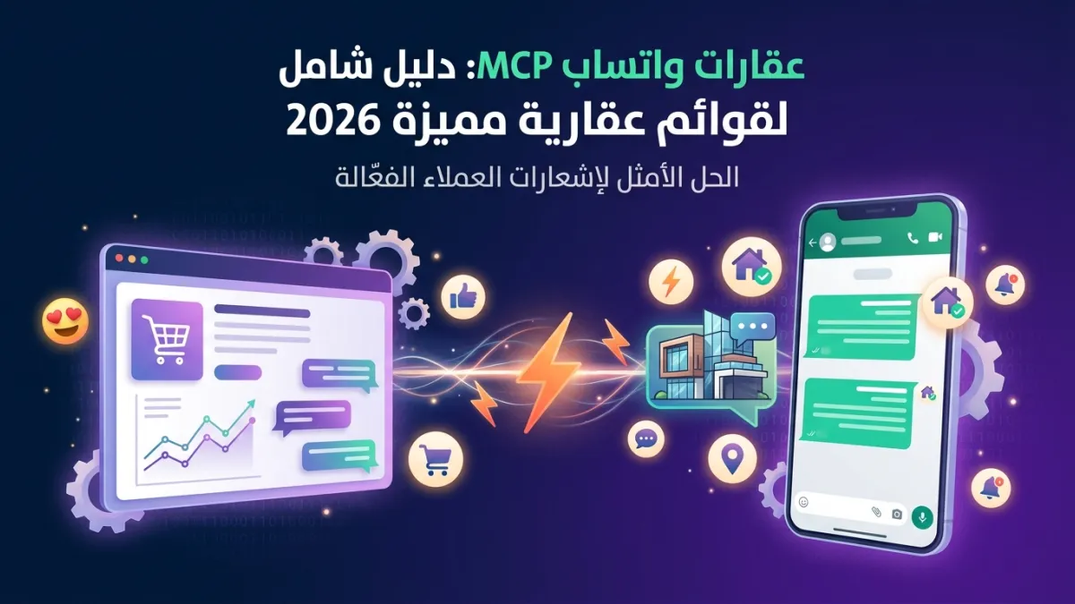 عقارات واتساب MCP: دليل شامل لقوائم عقارية مميزة 2026