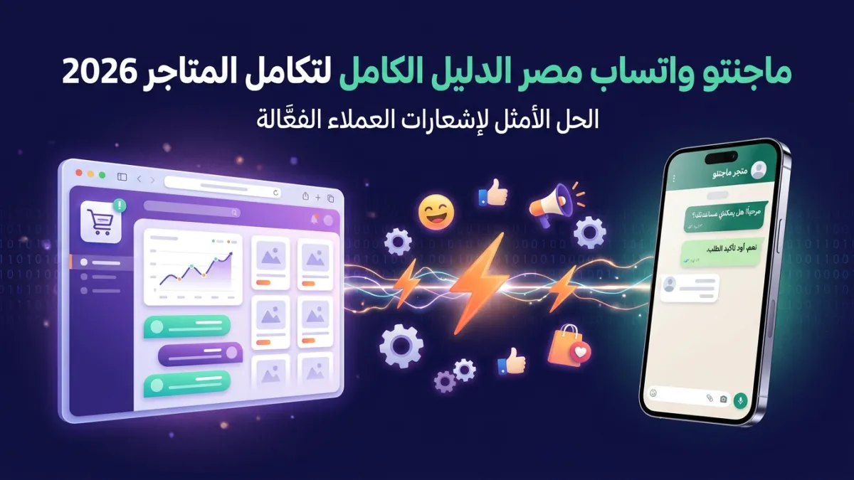 ماجنتو واتساب مصر الدليل الكامل لتكامل المتاجر 2026