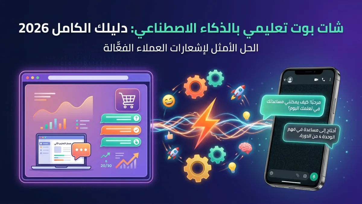 شات بوت تعليمي بالذكاء الاصطناعي: دليلك الكامل 2026