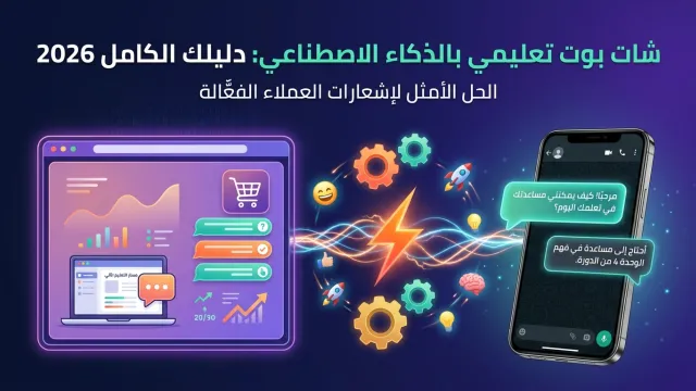 شات بوت تعليمي بالذكاء الاصطناعي: دليلك الكامل 2026