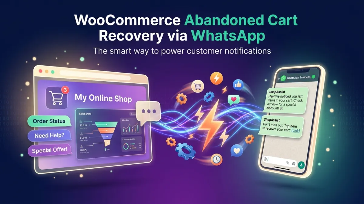 WooCommerce Abandoned Cart Recovery via WhatsApp