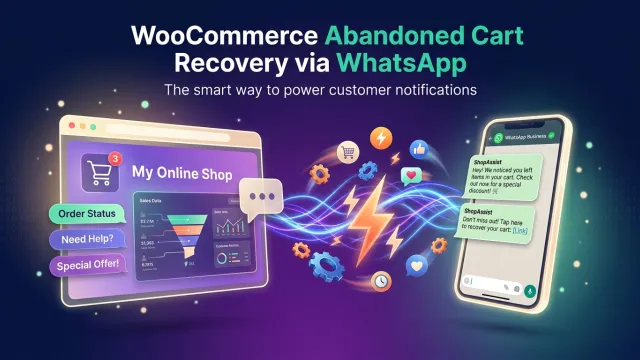 WooCommerce Abandoned Cart Recovery via WhatsApp