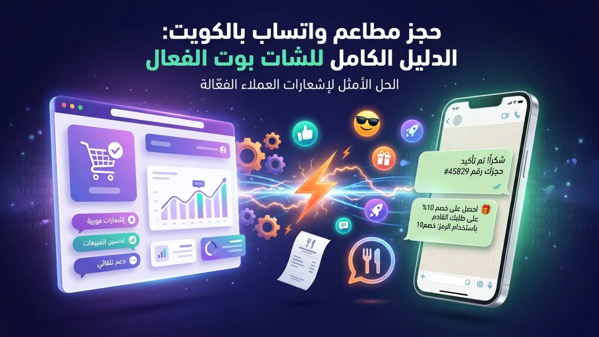 حجز مطاعم واتساب بالكويت: الدليل الكامل للشات بوت الفعال