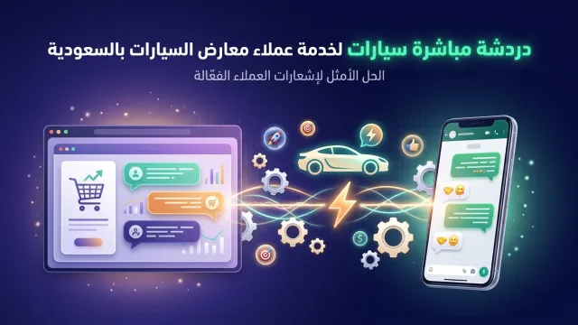 دردشة مباشرة سيارات لخدمة عملاء معارض السيارات بالسعودية