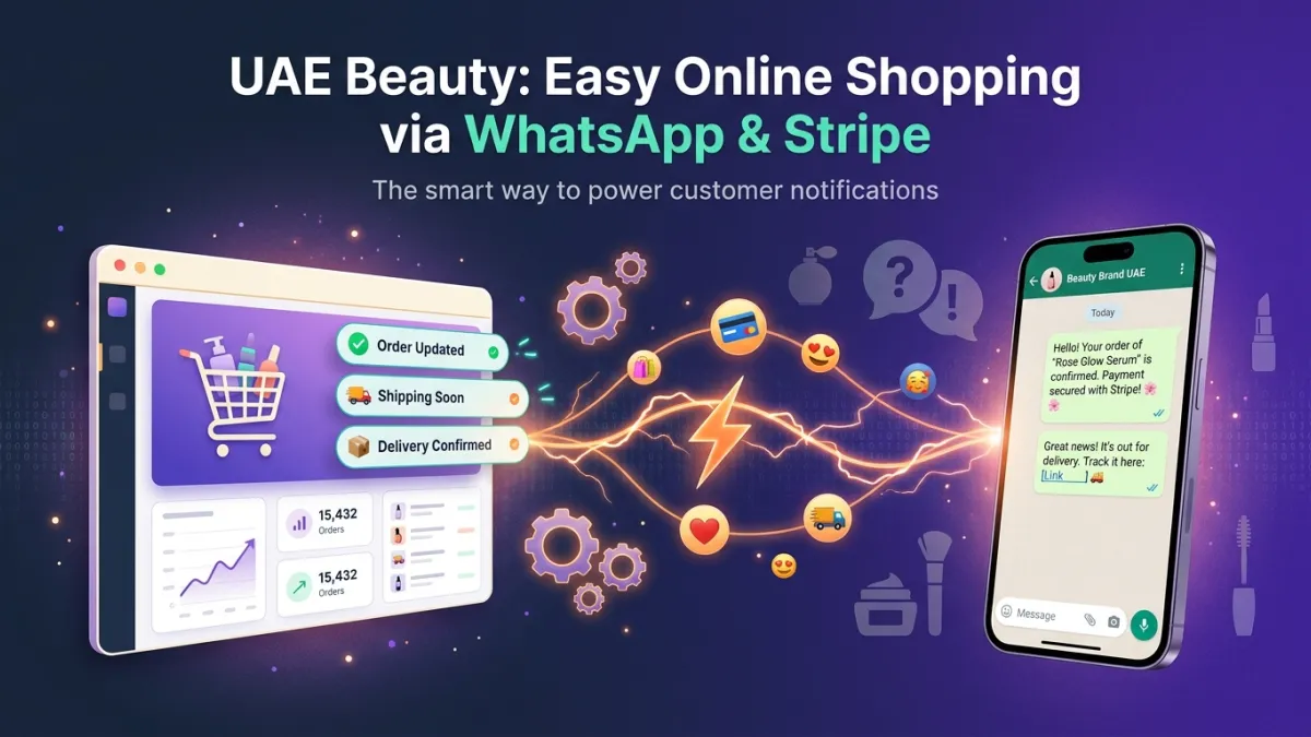 UAE Beauty: Easy Online Shopping via WhatsApp & Stripe