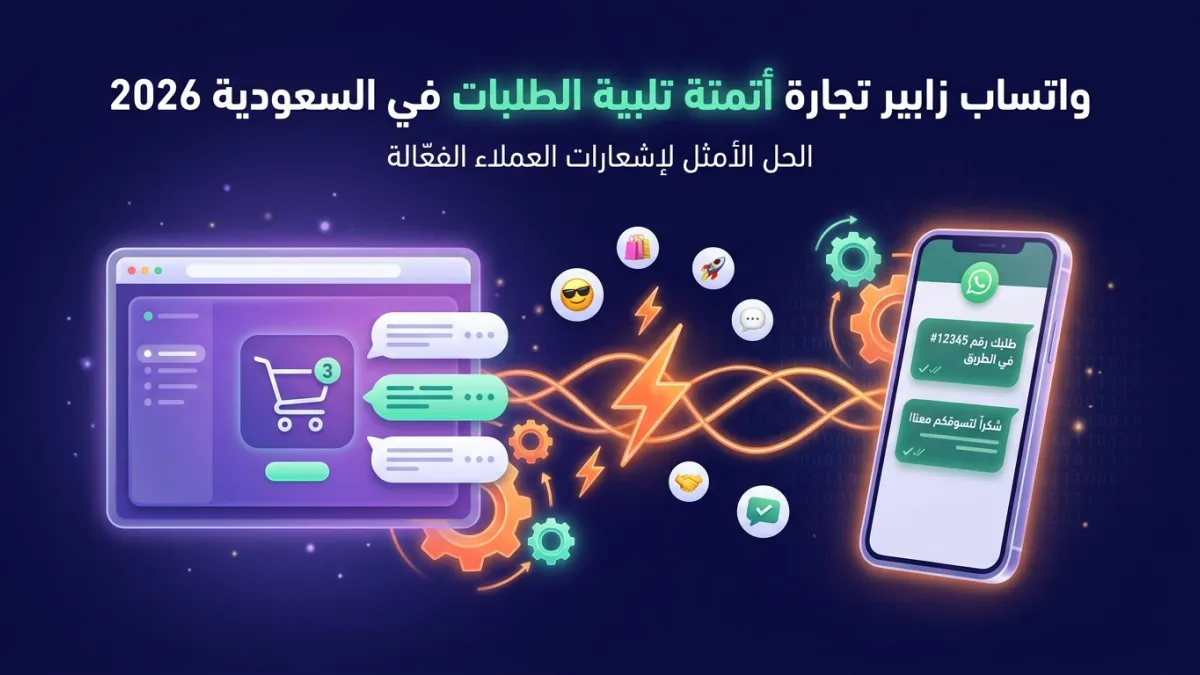 واتساب زابير تجارة أتمتة تلبية الطلبات في السعودية 2026