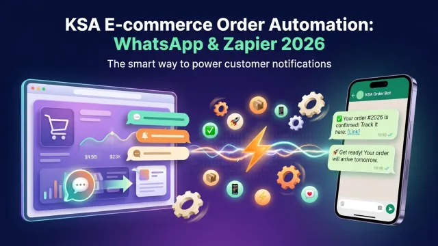KSA E-commerce Order Automation: WhatsApp & Zapier 2026