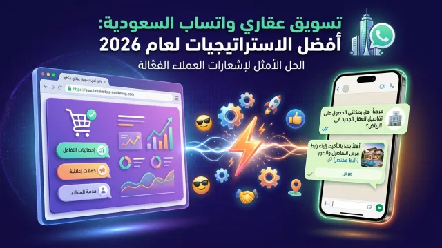 تسويق عقاري واتساب السعودية: أفضل الاستراتيجيات لعام 2026