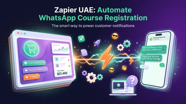 Zapier UAE: Automate WhatsApp Course Registration