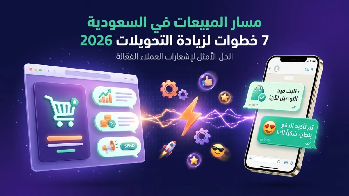مسار المبيعات في السعودية 7 خطوات لزيادة التحويلات 2026