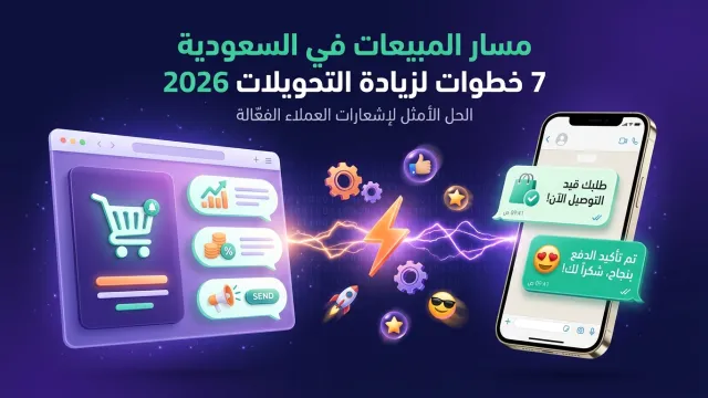 مسار المبيعات في السعودية 7 خطوات لزيادة التحويلات 2026