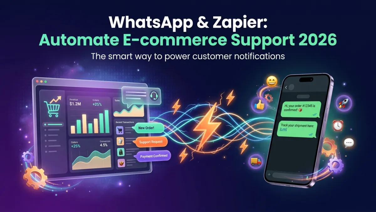 WhatsApp & Zapier: Automate E-commerce Support 2026
