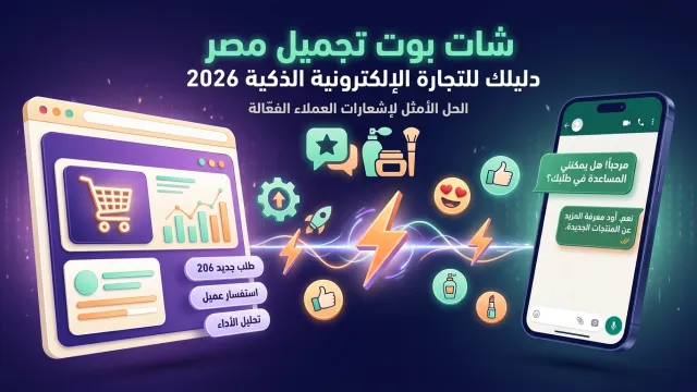 شات بوت تجميل مصر دليلك للتجارة الإلكترونية الذكية 2026